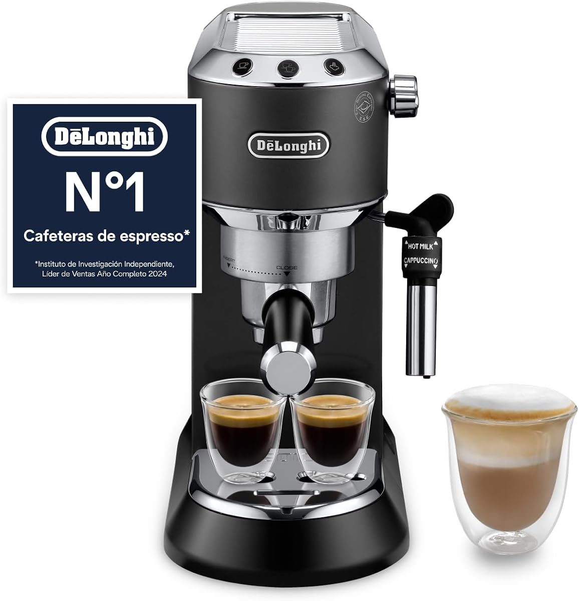 De'Longhi Dedica EC685.BK, cafetera espresso compacta de acero inoxidable (ASIN B06X3Z9MF3)