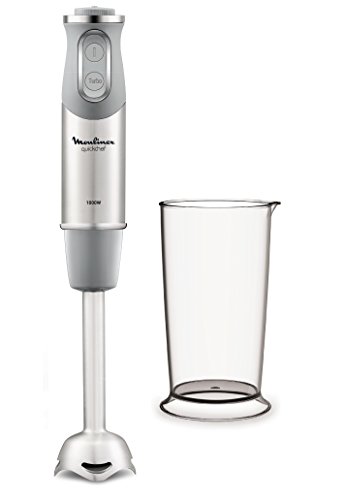 Moulinex QuickChef, batidora de mano de 1000 W con varillas y vaso