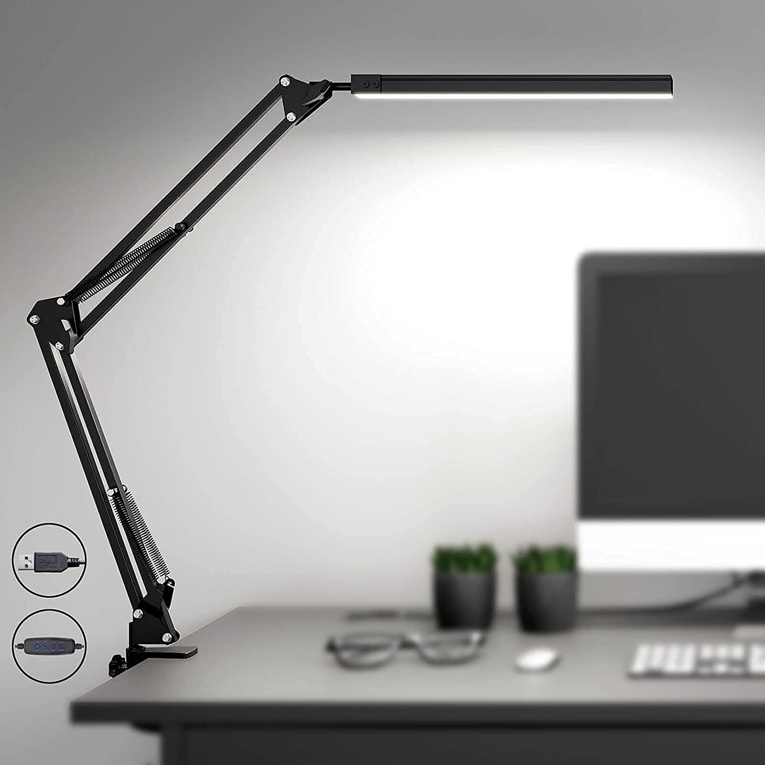 SKYLEO Lámpara Escritorio LED con clip