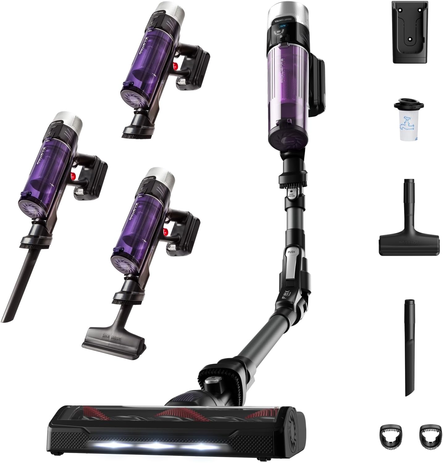 Rowenta Xforce Flex 9.60 Allergy RH2038 aspiradora sin cable con tubo Flex