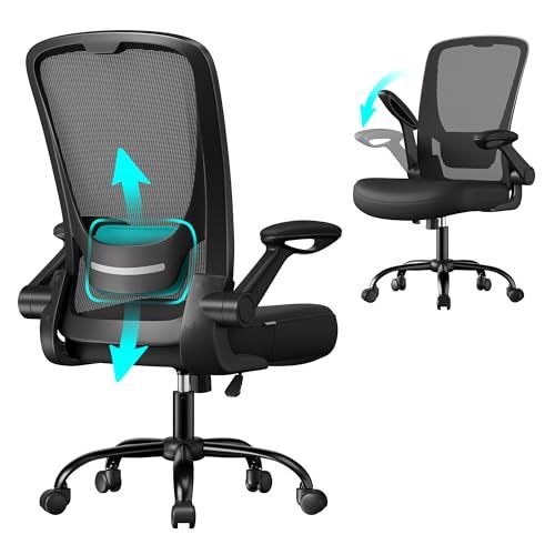 SONGMICS OBN037BKV2 silla de oficina de malla ergonómica